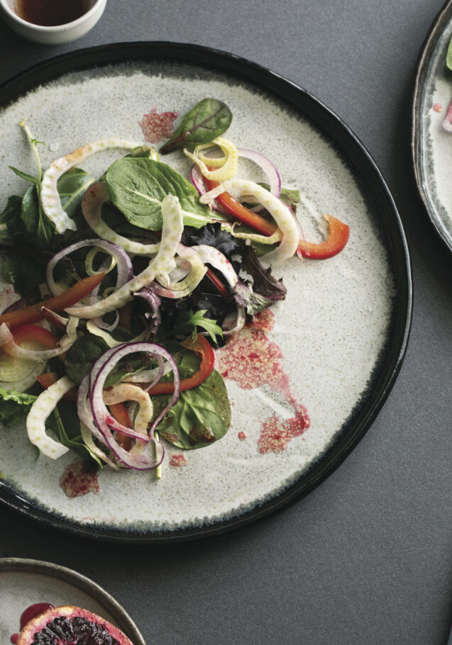 HHB_Fennel and Spring Onion Salad with Blood Orange Vinaigrette